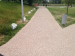 Resin bonded gravel on newly constructed footpaths at Kidbrooke Park
