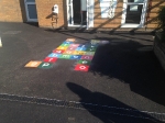 Line Marking to the New Playground at Holy Family Catholic School Witham