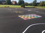 Line Marking to the New Playground at Holy Family Catholic School Witham