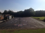 Rear Playground at the Holy Family Catholic School Witham after full reconstruction