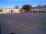 School playground Superflex resurfacing